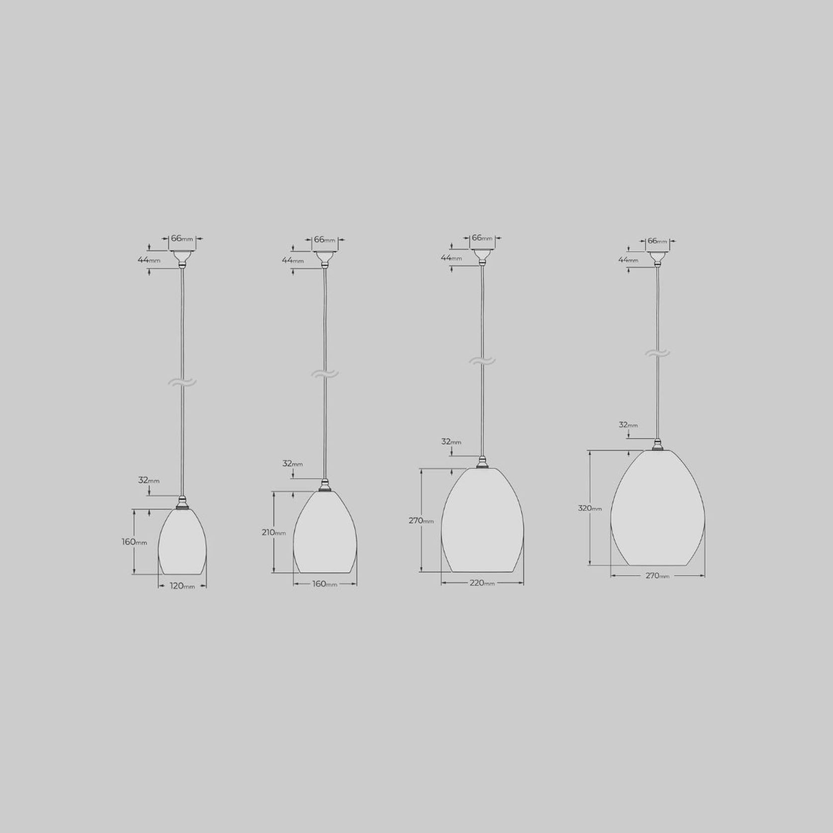 Jules Fine Ribbed Glass Pendant gallery detail image