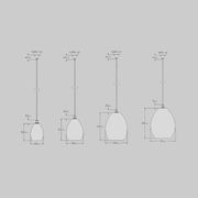 Jules Fine Ribbed Glass Pendant gallery detail image