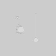 Wanda Coloured Glass Pendant - Standard gallery detail image