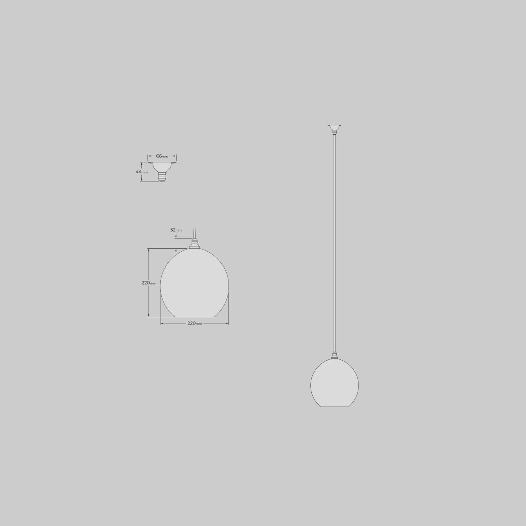 Wanda Coloured Glass Pendant - Medium gallery detail image