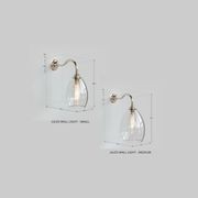 Jules Fine Ribbed Clear Glass Wall Light gallery detail image