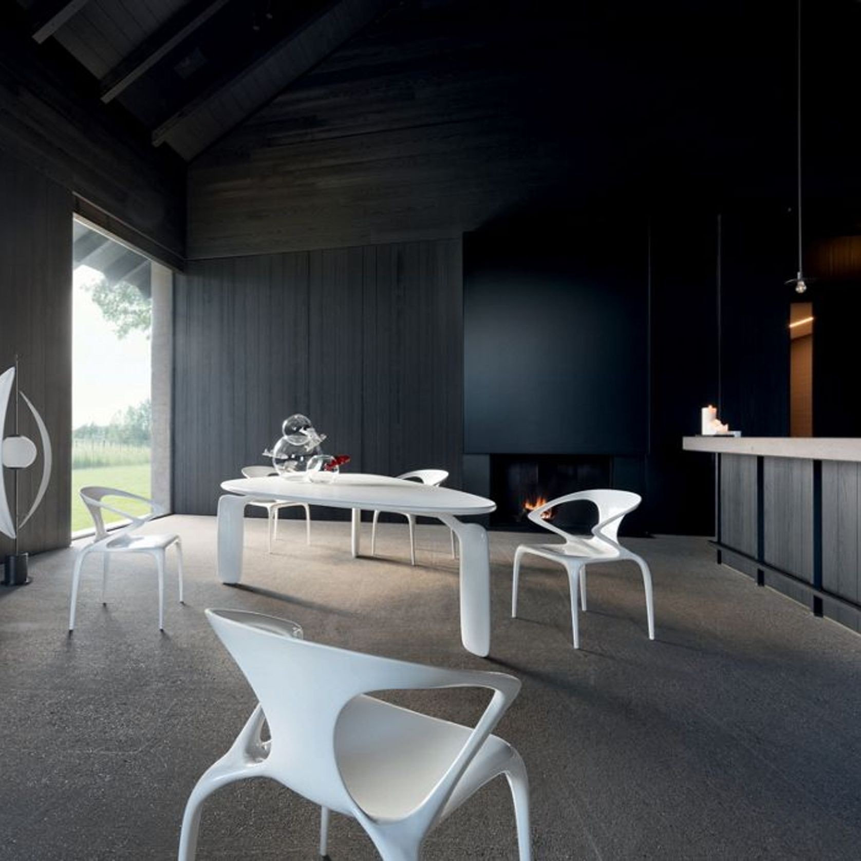 Pulp Triangular Dining Table / Desk gallery detail image