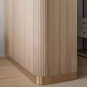 WOODFLEX Flexible Wooden Slat Wall Panel - Oak Veneer - 3000mm x 600mm - Trapezium gallery detail image