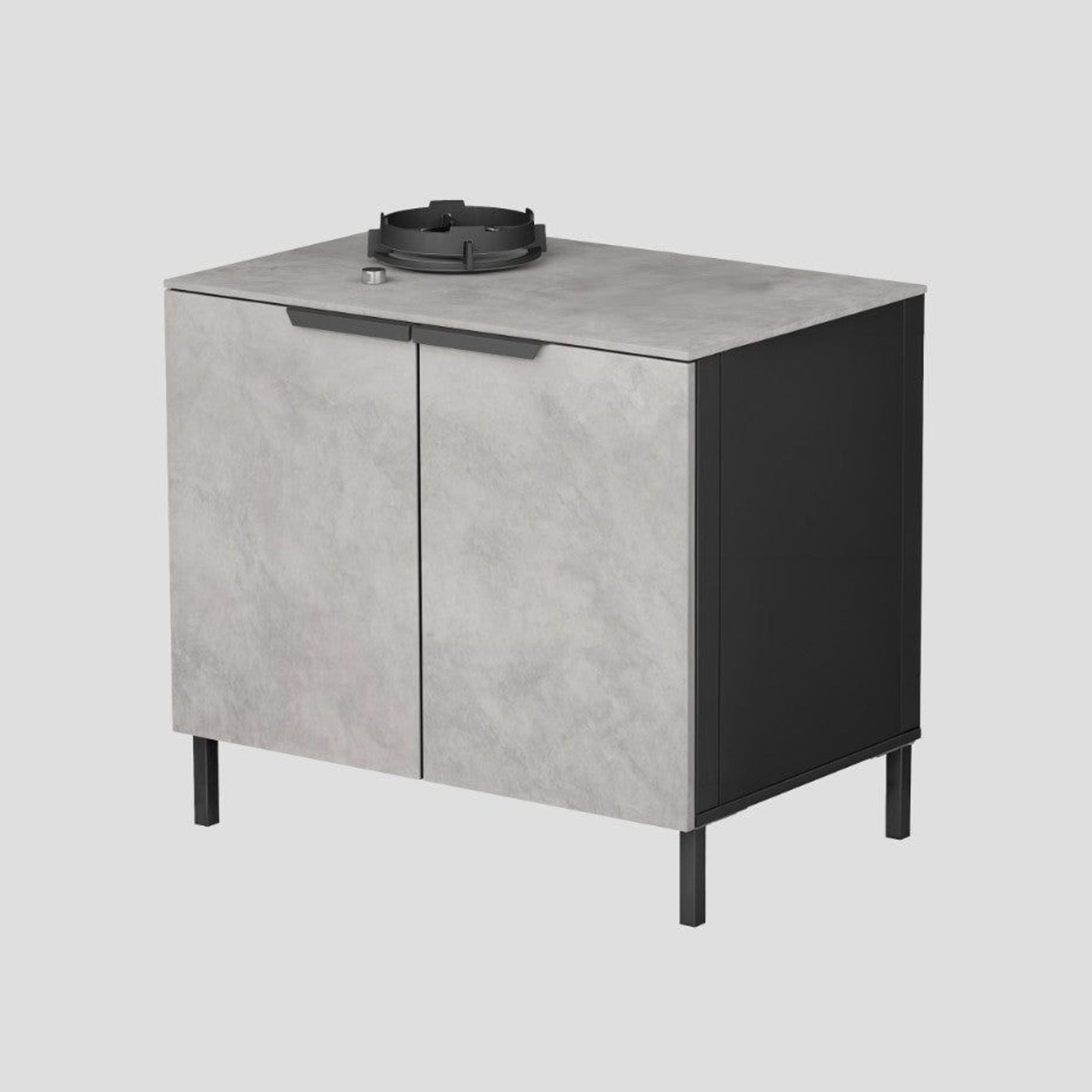 Q-Boo Kitchen Cabinet 100 1 Burner gallery detail image