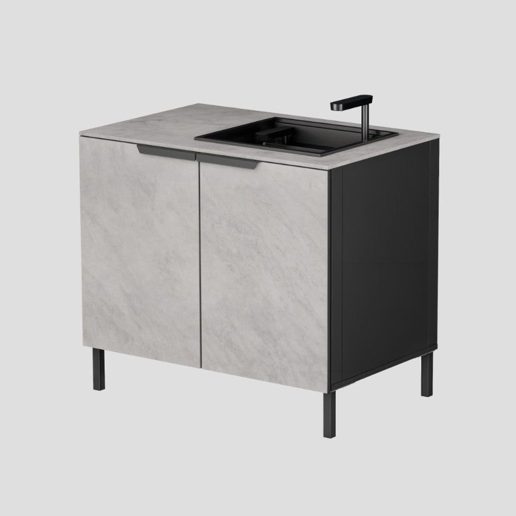 Q-Boo Kitchen Cabinet 100 Sink gallery detail image