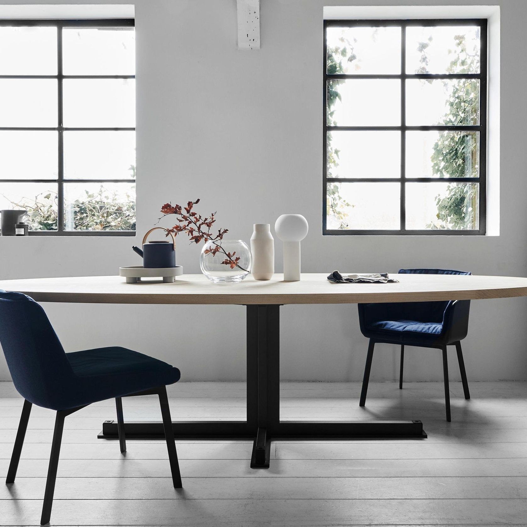 Cross Oval Dining Table gallery detail image