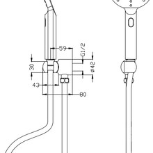 Mica Wide Hand Shower gallery detail image