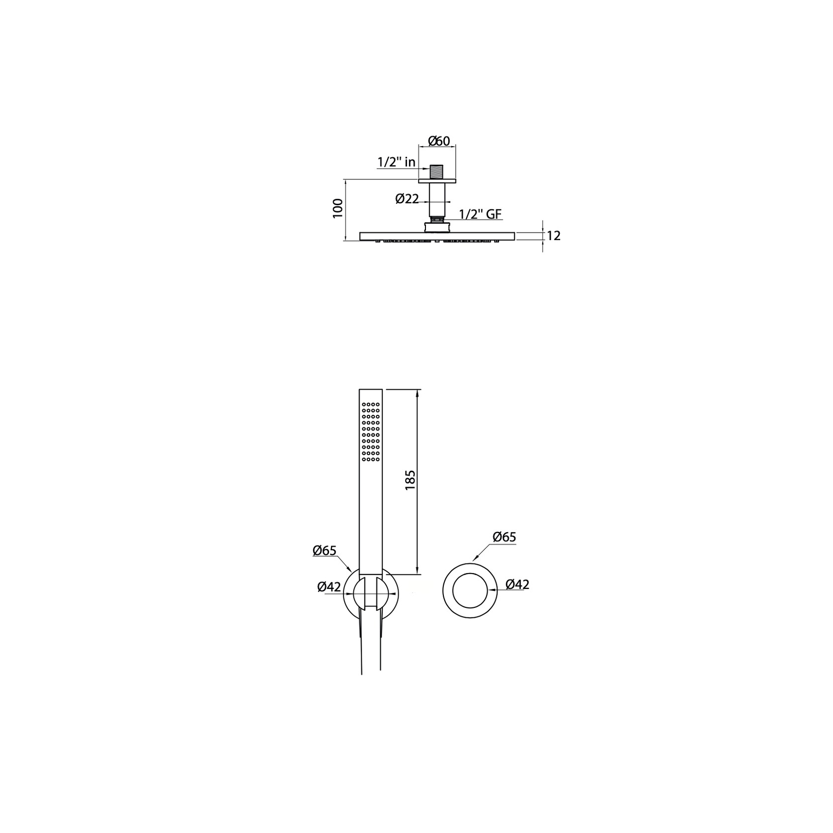 Antonio Frattini R288 Shower Set gallery detail image