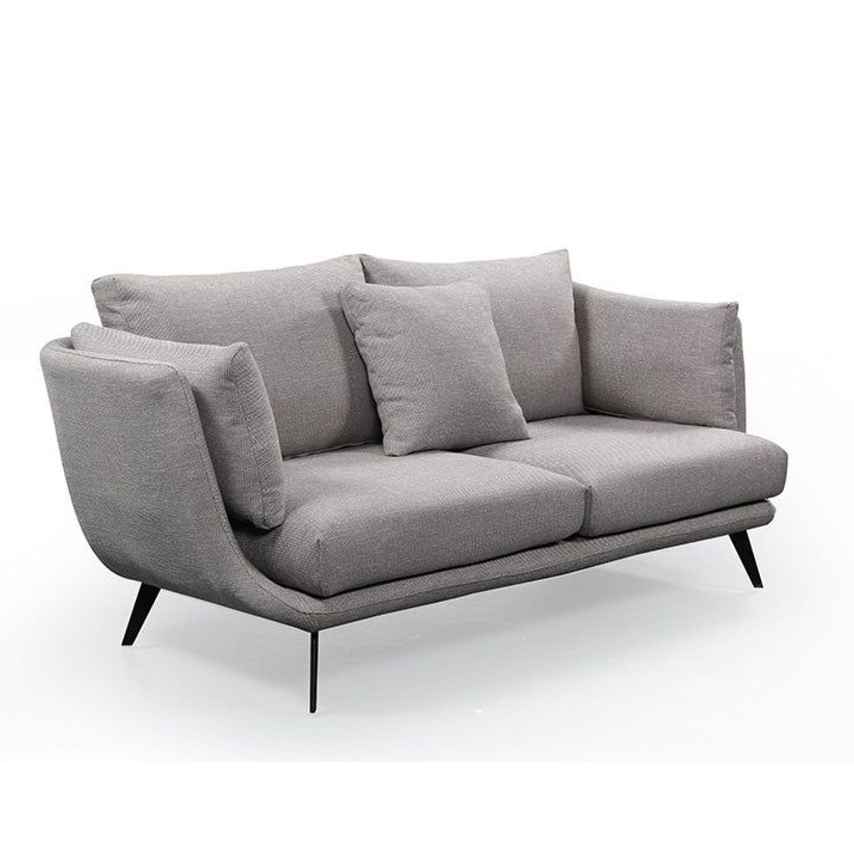 RANNI 3 Seater Sofa - Warm Grey gallery detail image