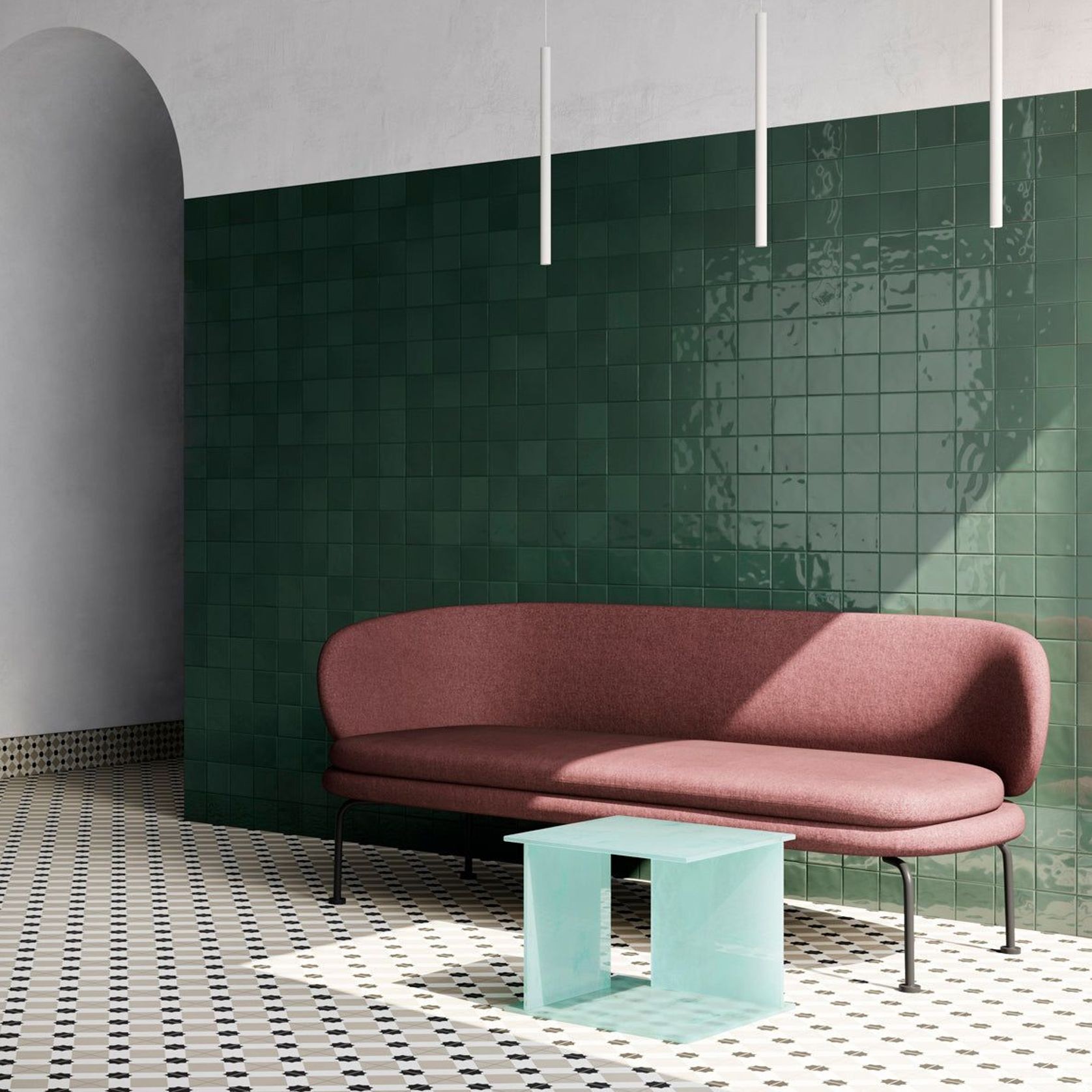Rebel Emerald Green Gloss 100x100 gallery detail image