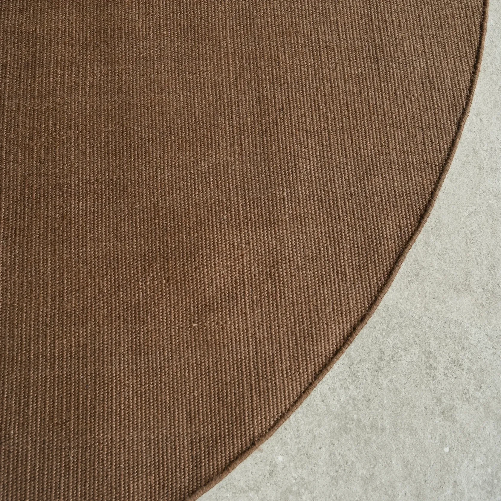 Mesa Outdoor Round Rug - Chocolate 250cm x 250cm gallery detail image