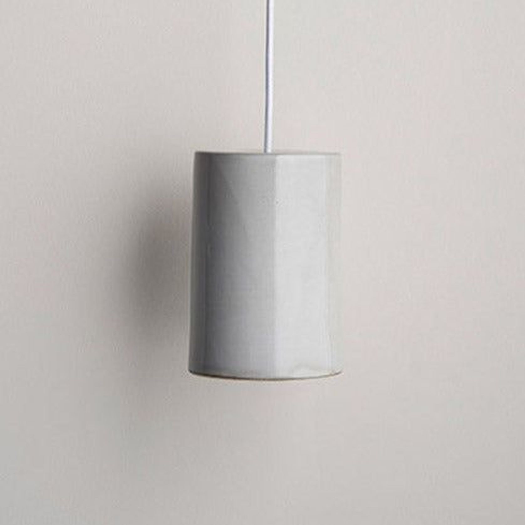 Ceramic Pendant Cylinder Light Large gallery detail image