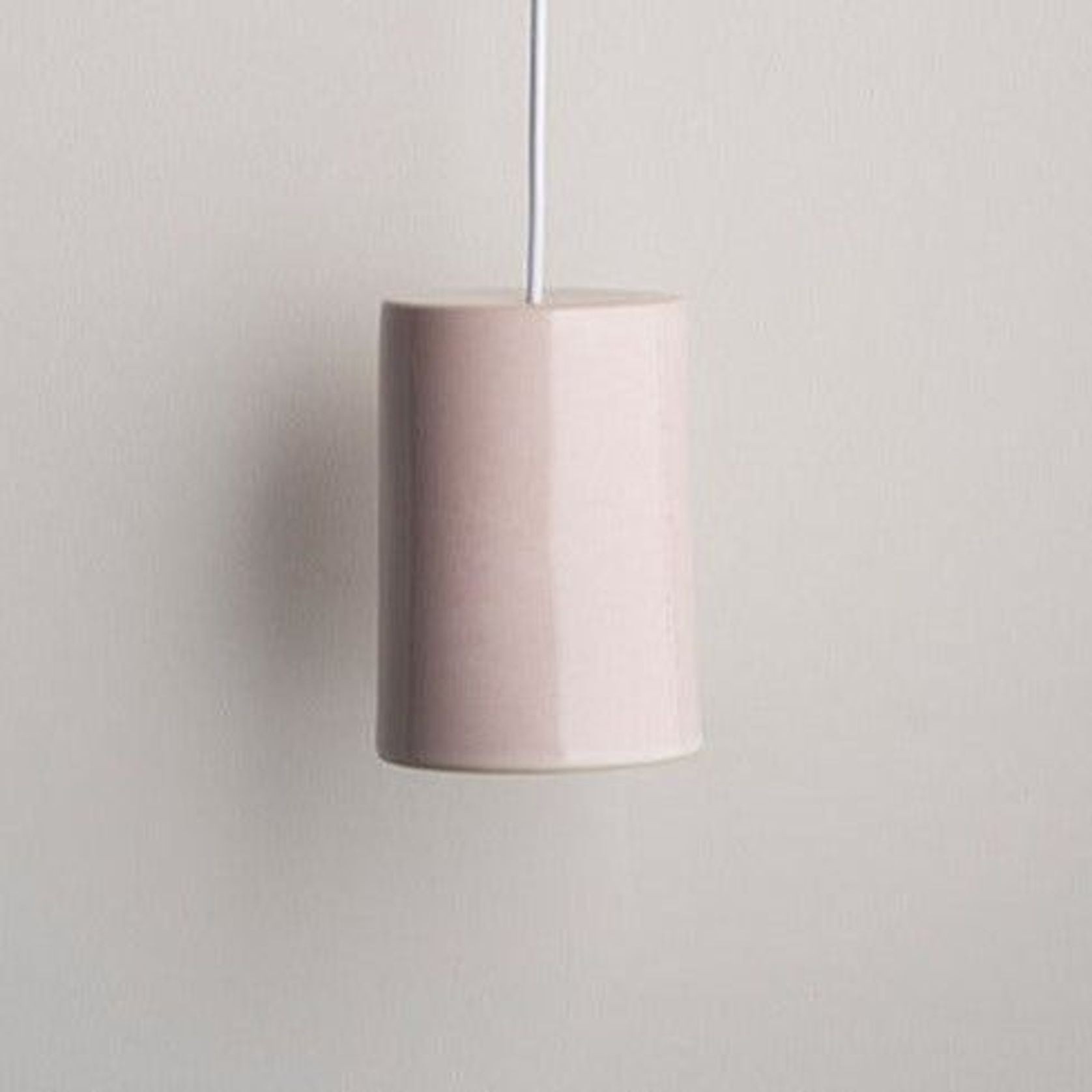Ceramic Pendant Cylinder Light Large gallery detail image