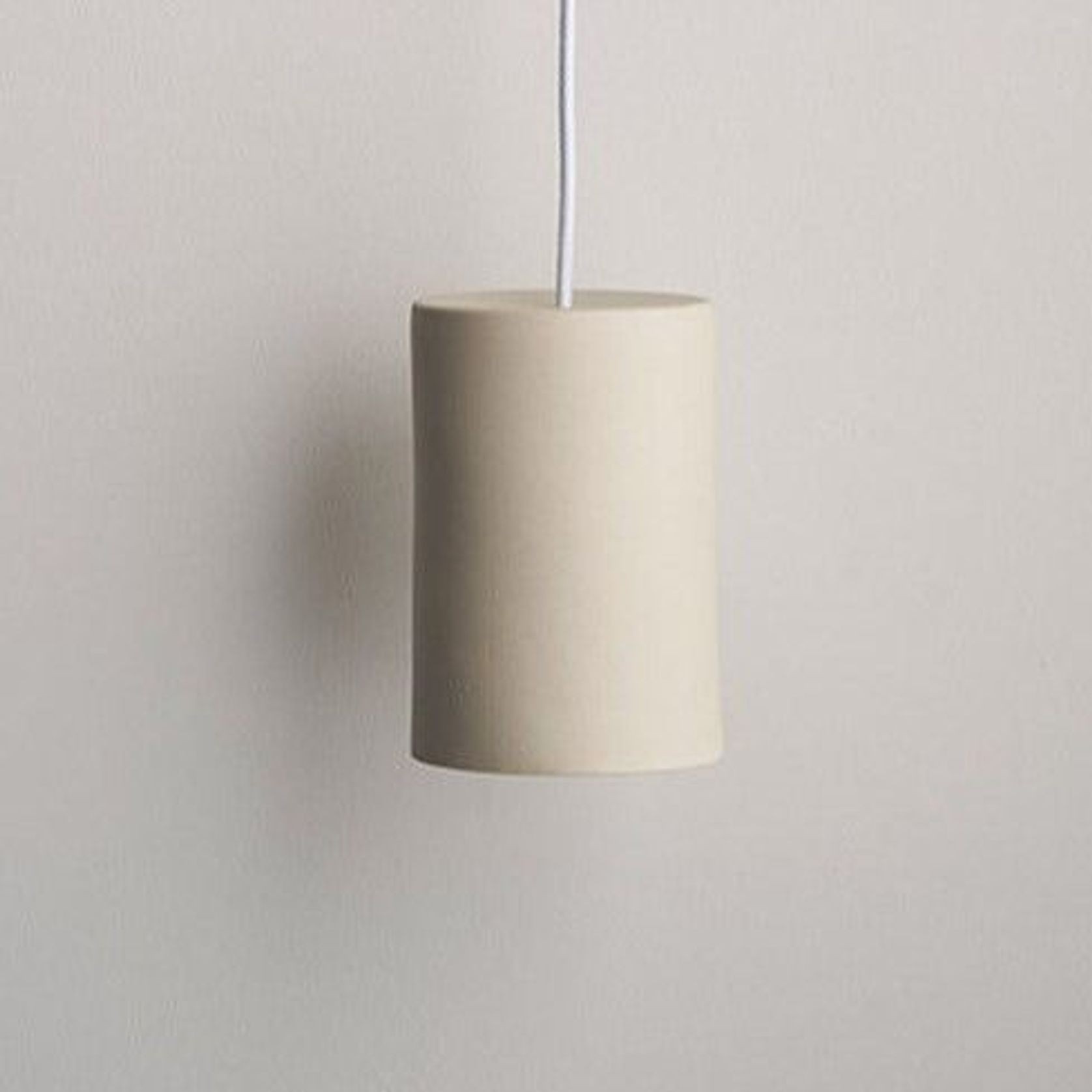 Ceramic Pendant Cylinder Light Large gallery detail image