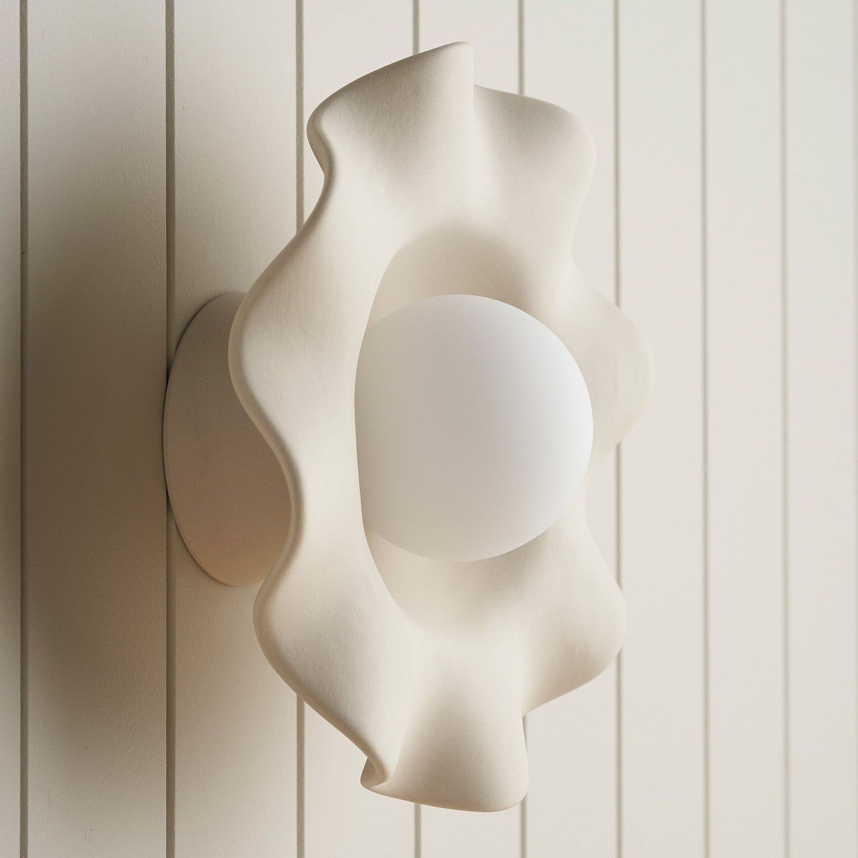 Ceramic Wall Pearl Sconce Light gallery detail image