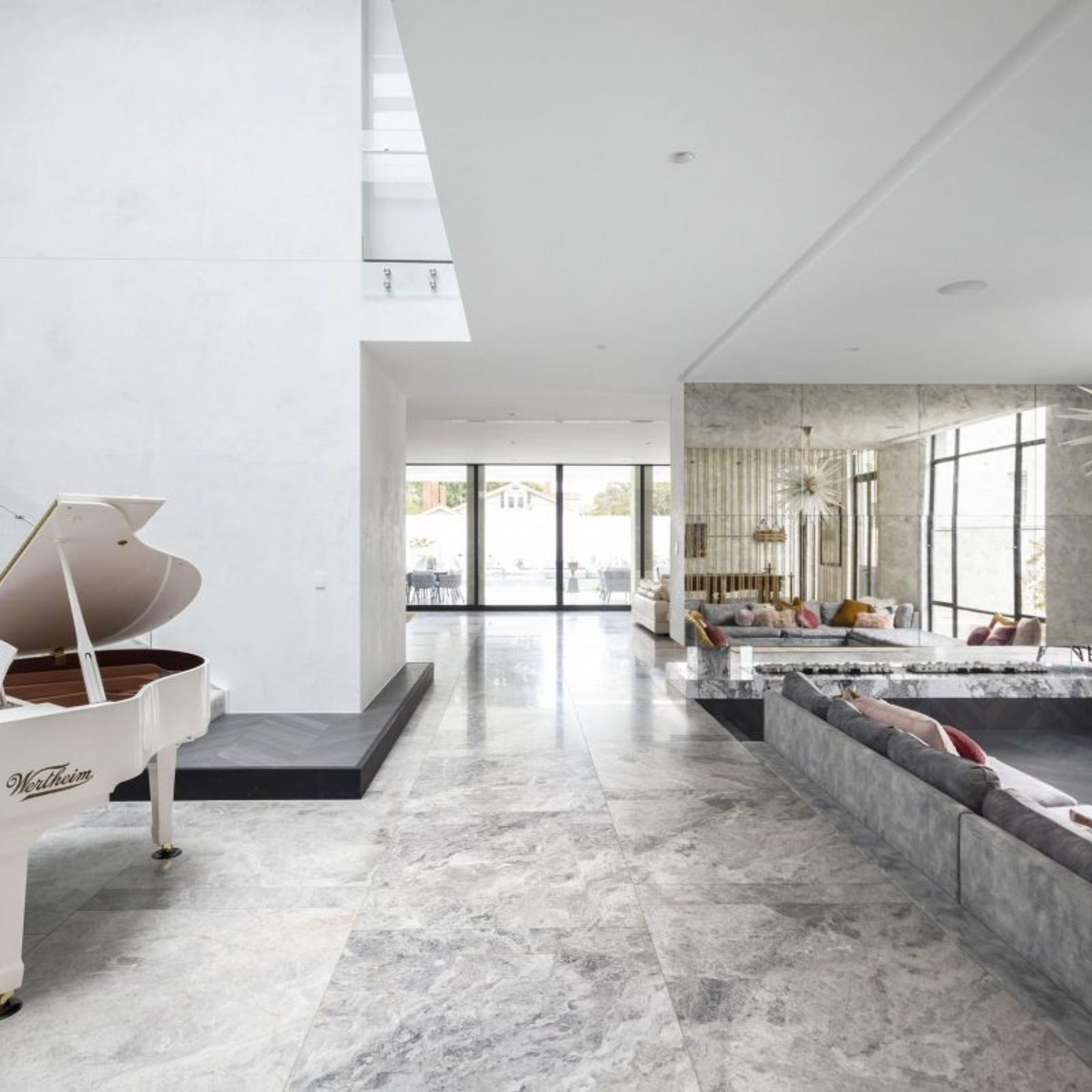 Tundra Grey Honed Limestone Tiles gallery detail image