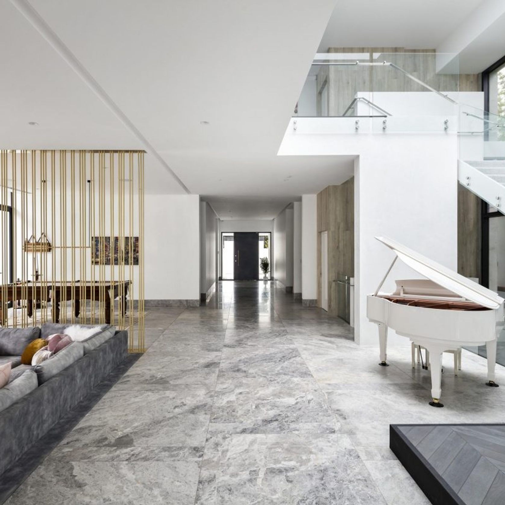 Tundra Grey Honed Limestone Tiles gallery detail image
