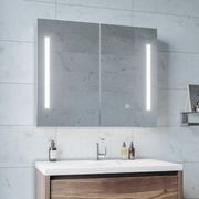 Remer Amber Shaving Cabinet with Frontlit LED Light gallery detail image