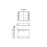 Remer Amber Shaving Cabinet with Frontlit LED Light gallery detail image