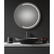Remer Pearl 900mm Round Shaving Cabinet gallery detail image
