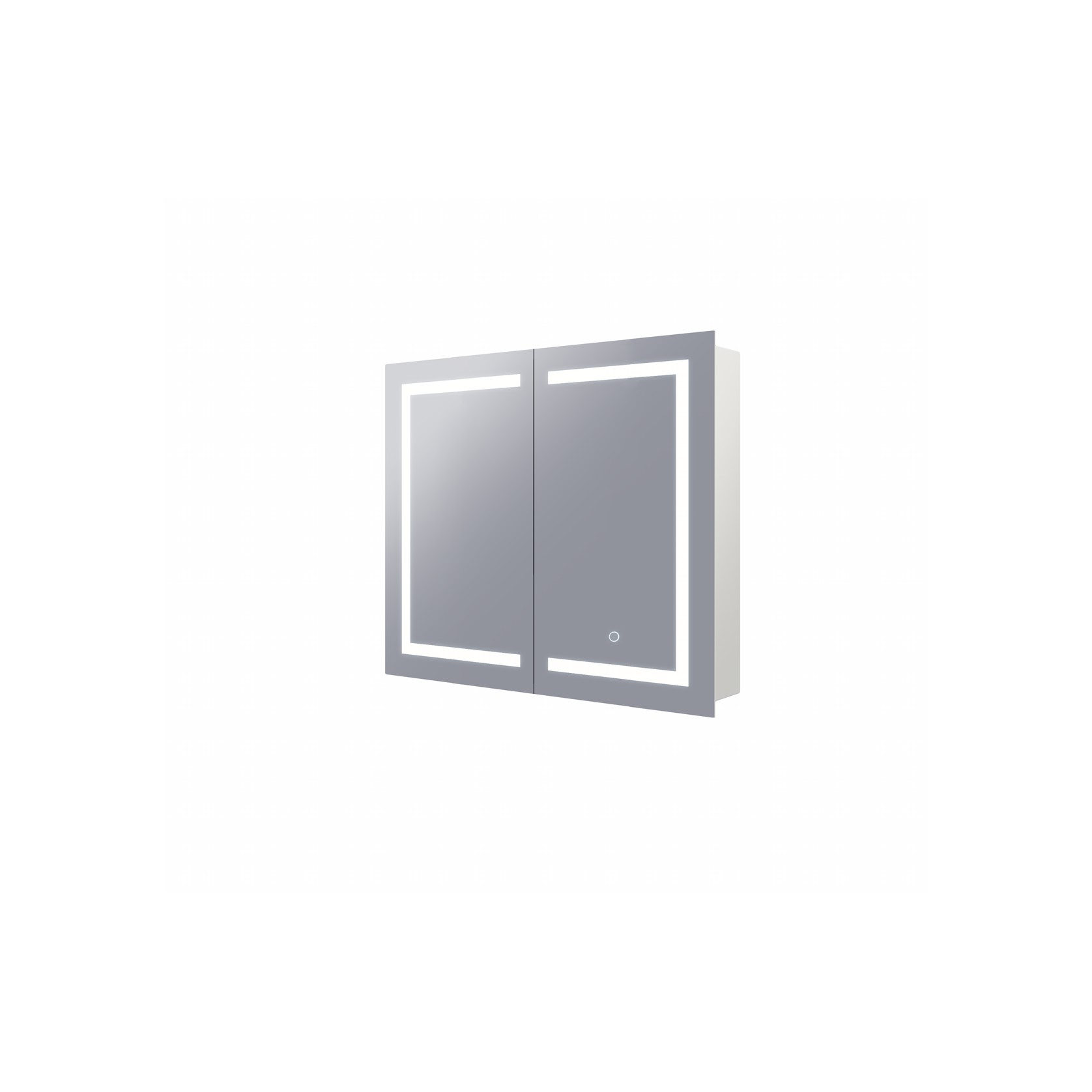 Remer Vera Shaving Cabinet with Frontlit LED Light gallery detail image