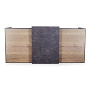 DEWITT Reception Desk 2.4M - Tobacco & Dark Concrete gallery detail image