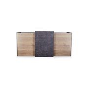 DEWITT Reception Desk 2.4M - Tobacco & Dark Concrete gallery detail image