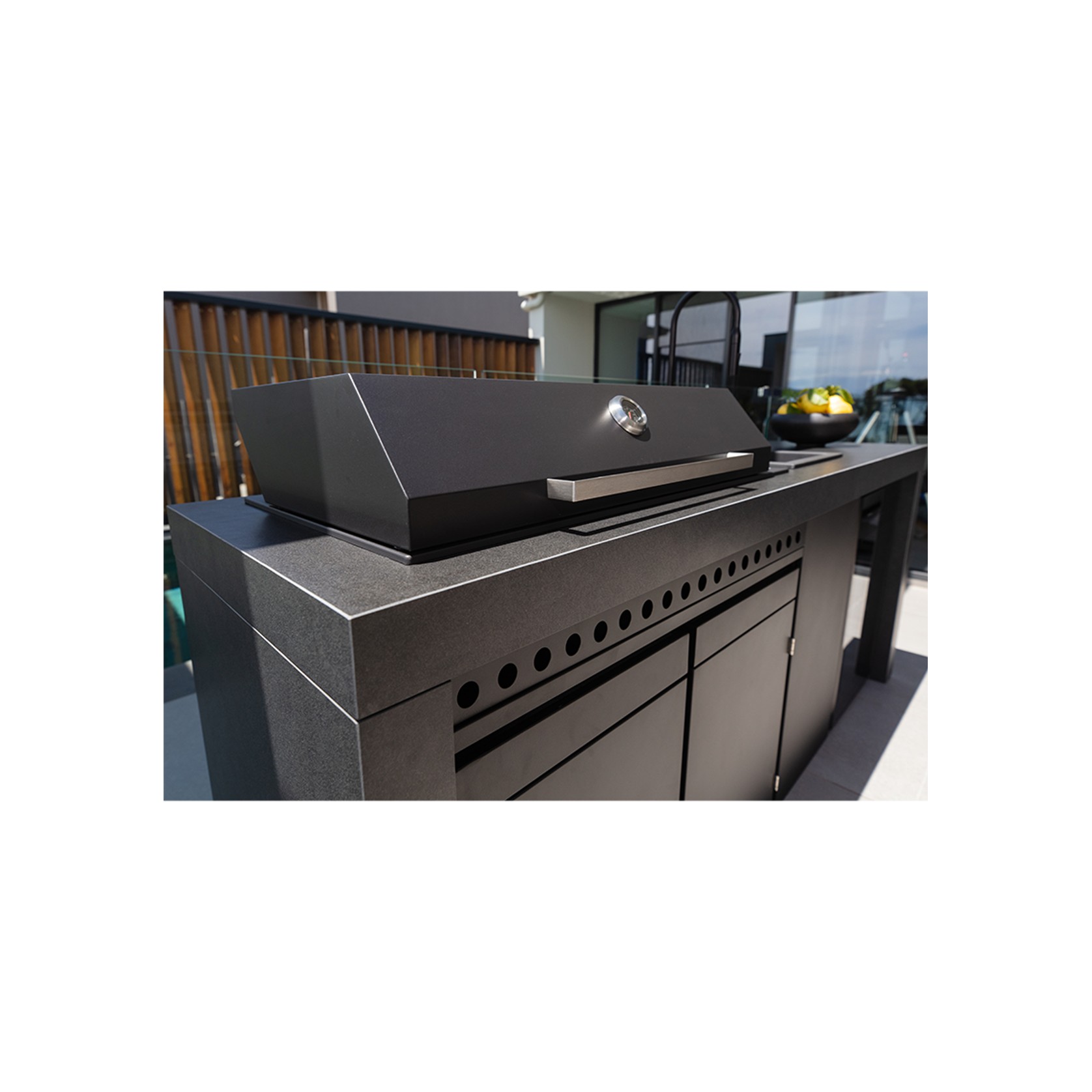 Artusi 2400mm Aperto Ascale Outdoor Kitchen Cabinet - Impera Black Stone gallery detail image