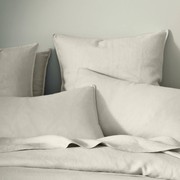 Ravello Pillowcase Pair - Bone | Standard, King or Euro Size gallery detail image