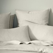 Ravello Linen Flat Sheet - Bone | Weave Home Bed Linen gallery detail image