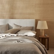 Ravello Linen Fitted Sheet - Bone | Weave Home Bed Linen gallery detail image