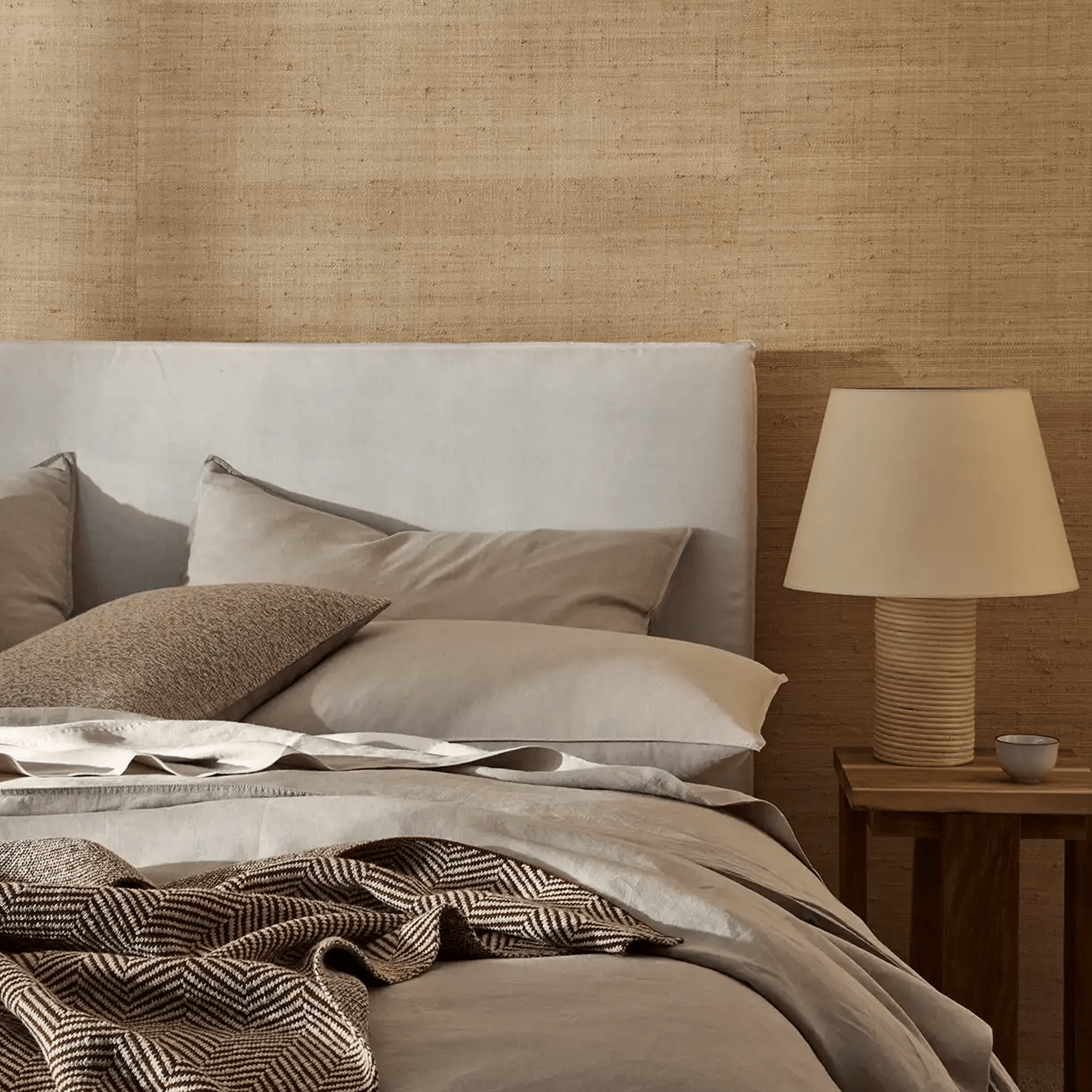 Ravello Pillowcase Pair - Bone | Standard, King or Euro Size gallery detail image