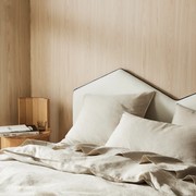 Ravello Linen Quilt Cover - Bone | Weave Home Bed Linen gallery detail image