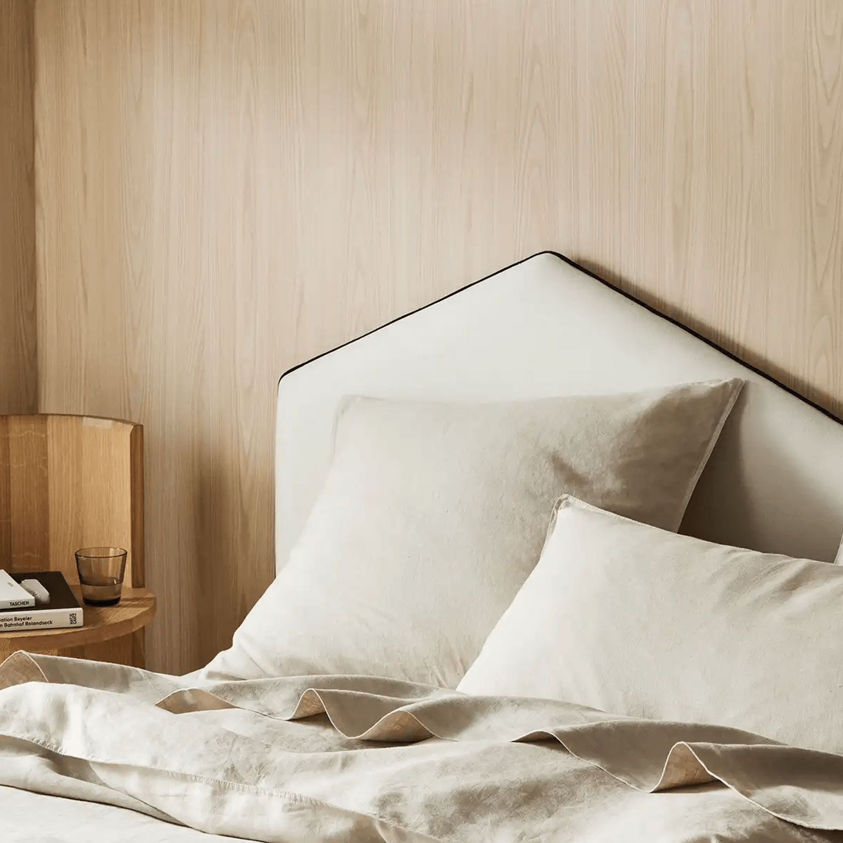 Ravello Linen Flat Sheet - Bone | Weave Home Bed Linen gallery detail image