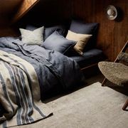 Weave Home European Linen Franco Throw - Denim gallery detail image
