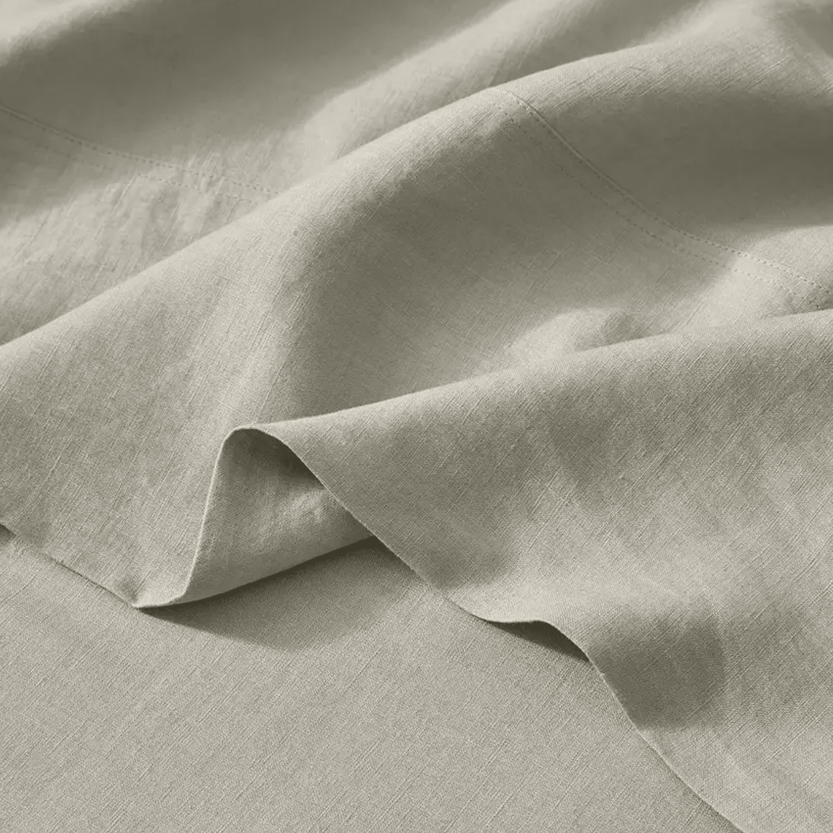 Ravello Linen Flat Sheet - Bone | Weave Home Bed Linen gallery detail image