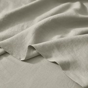 Ravello Linen Flat Sheet - Bone | Weave Home Bed Linen gallery detail image