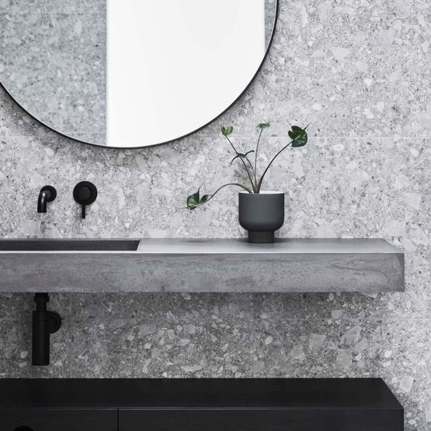 Concrete Studio Baly Concrete Vanity Top -750mm Length/ 40mm Thickness gallery detail image
