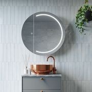 Remer Pearl 900mm Round Shaving Cabinet gallery detail image