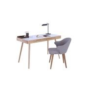 RETH Study Desk 120cm - Natural & White gallery detail image