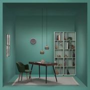 RETH Study Desk 120cm - Walnut & Black gallery detail image