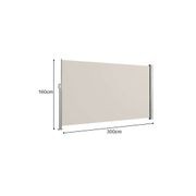 Retractable Side Awning & Privacy Screen 1.6m X 3m gallery detail image