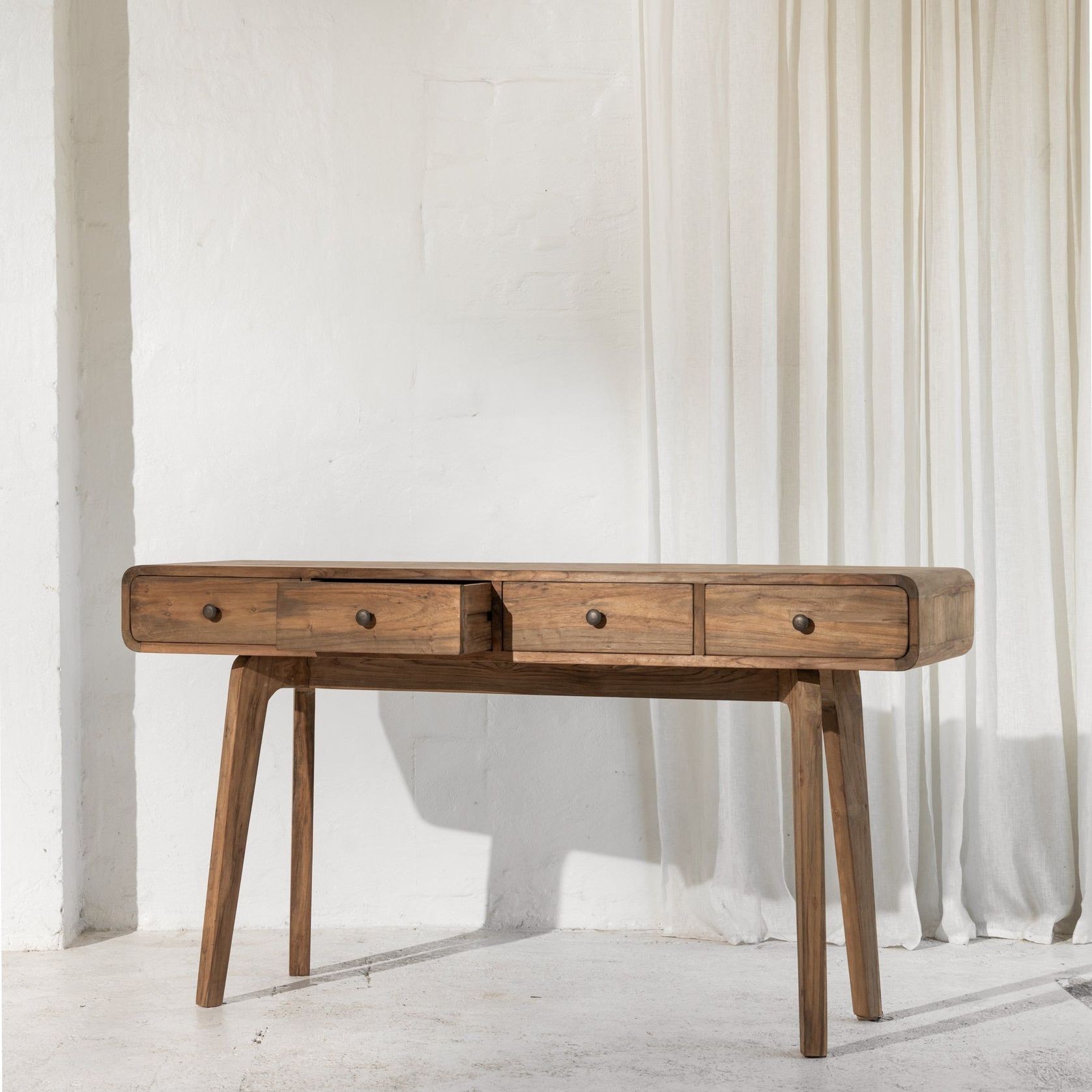 Riia Four Drawer Desk gallery detail image