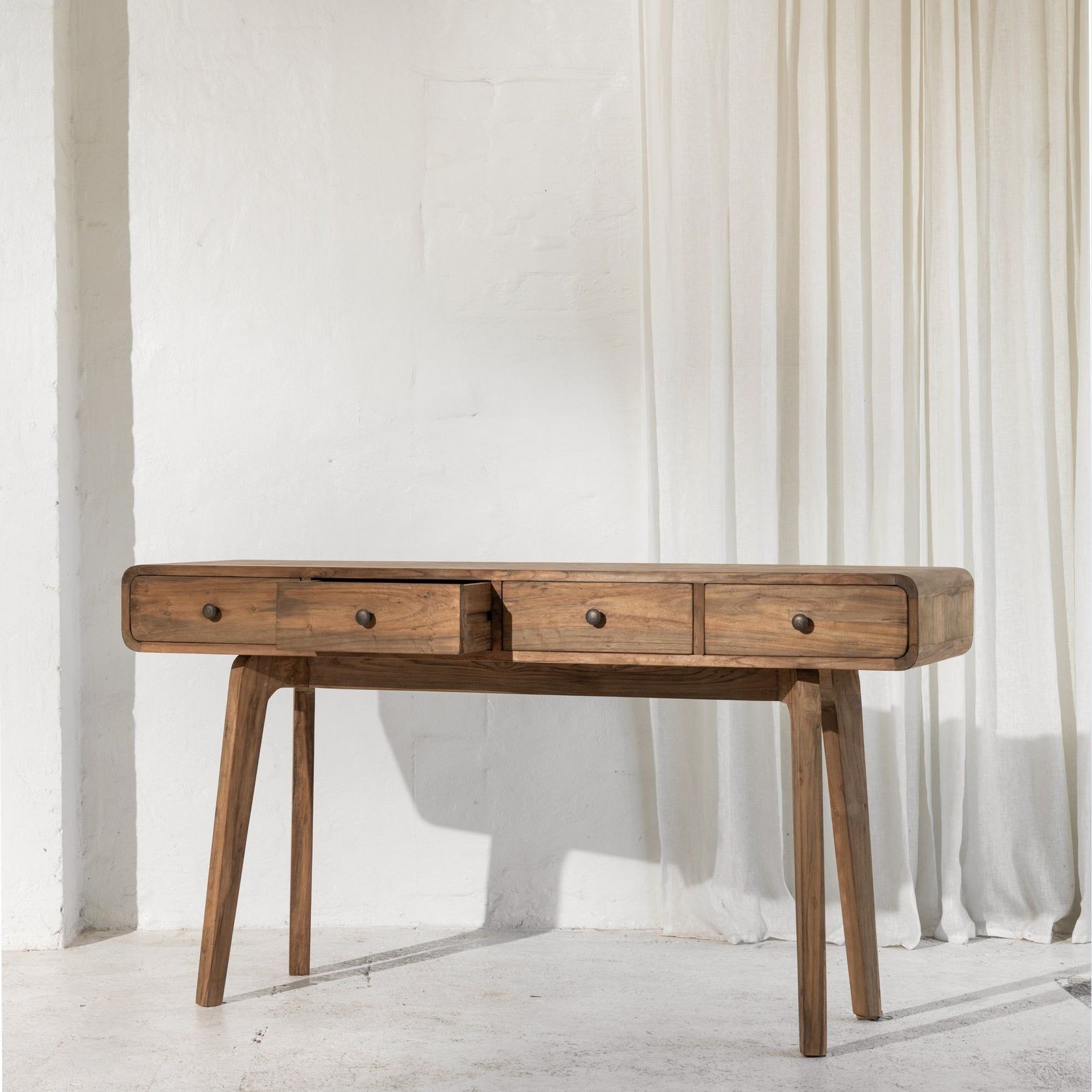Riia Four Drawer Desk gallery detail image