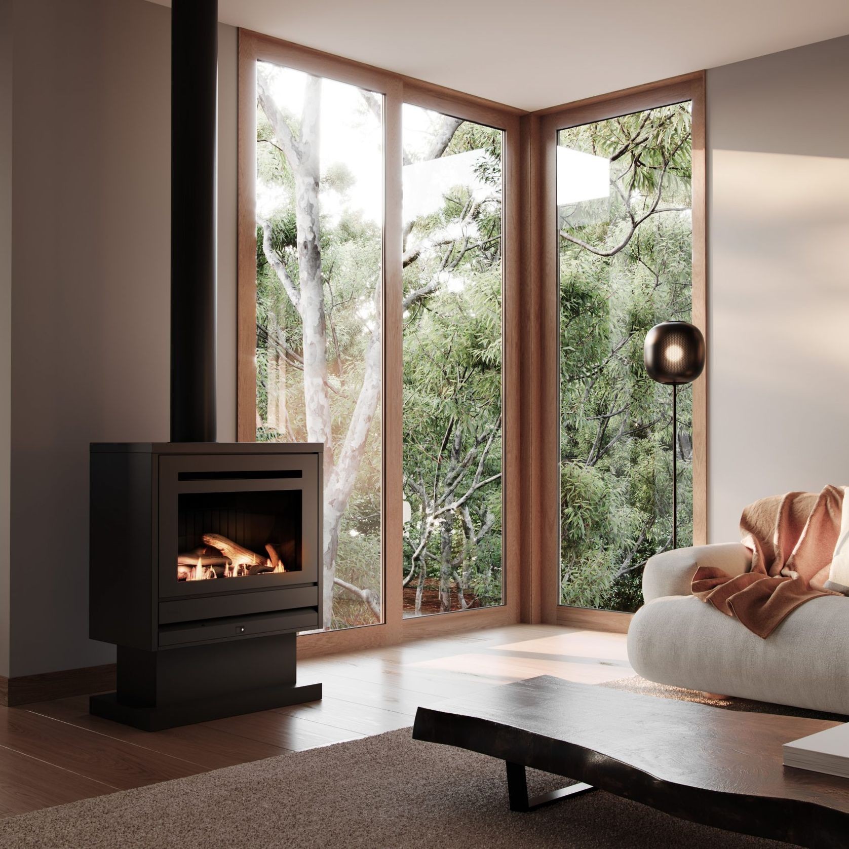 SS850 Gas Fireplace (Freestanding) gallery detail image