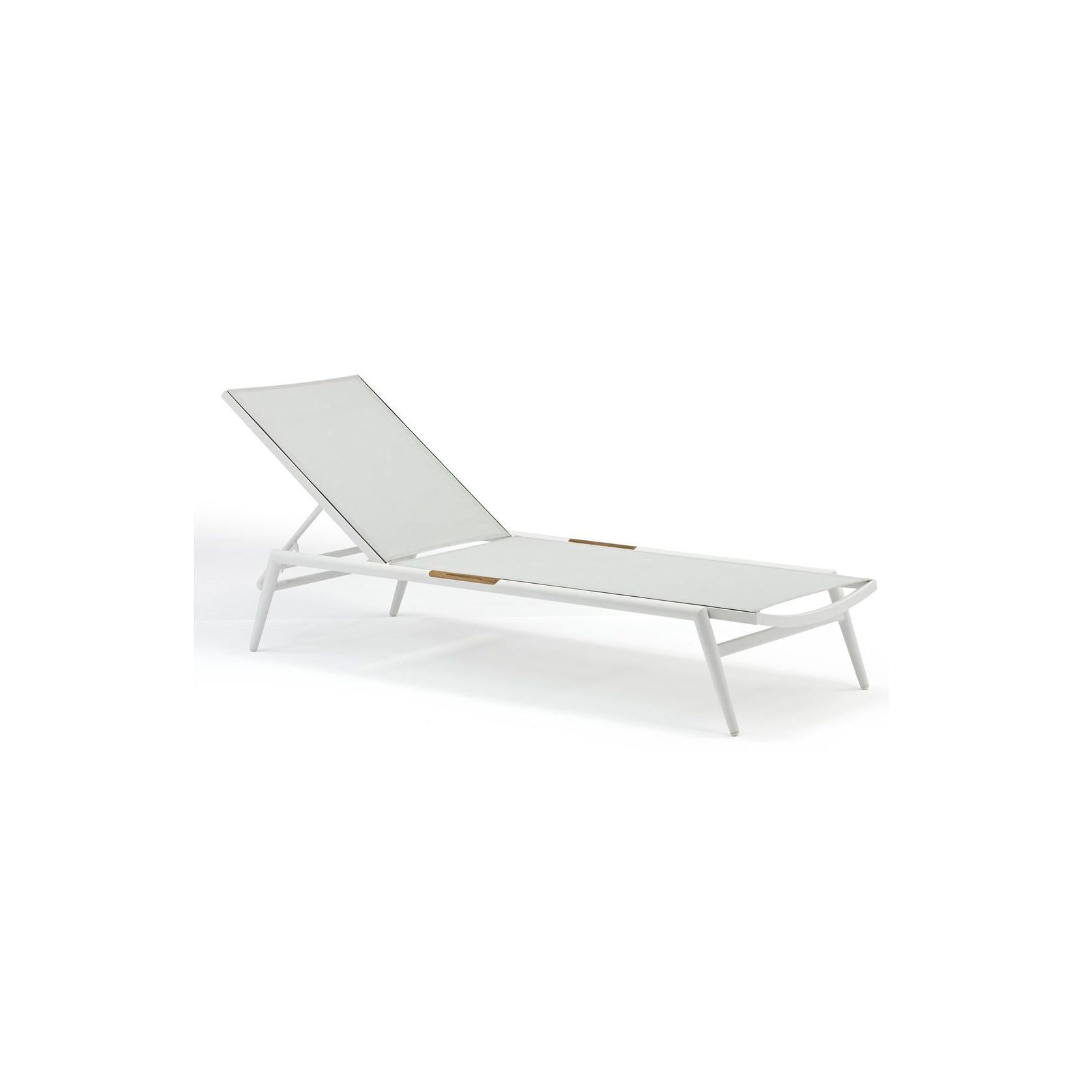 Riva Outdoor Sunlounge - Light Grey gallery detail image