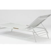 Riva Outdoor Sunlounge - Light Grey gallery detail image