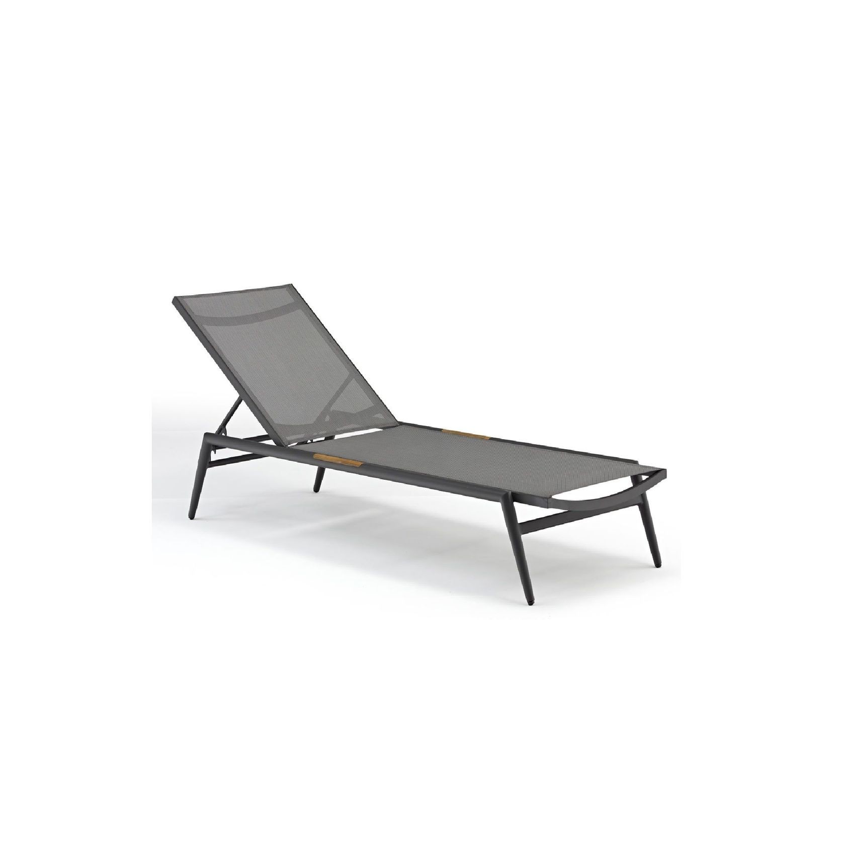 Riva Outdoor Sunlounge - Charcoal gallery detail image