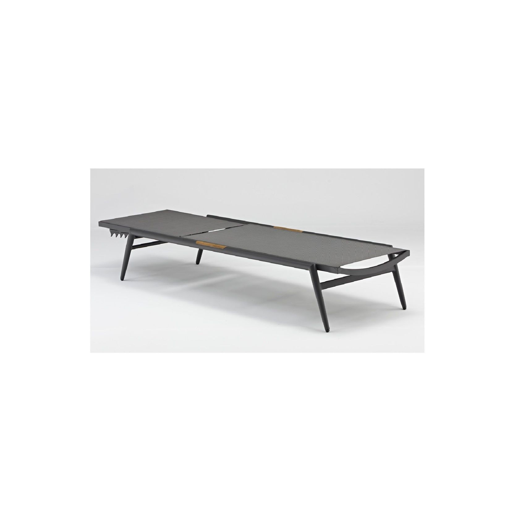 Riva Outdoor Sunlounge - Charcoal gallery detail image