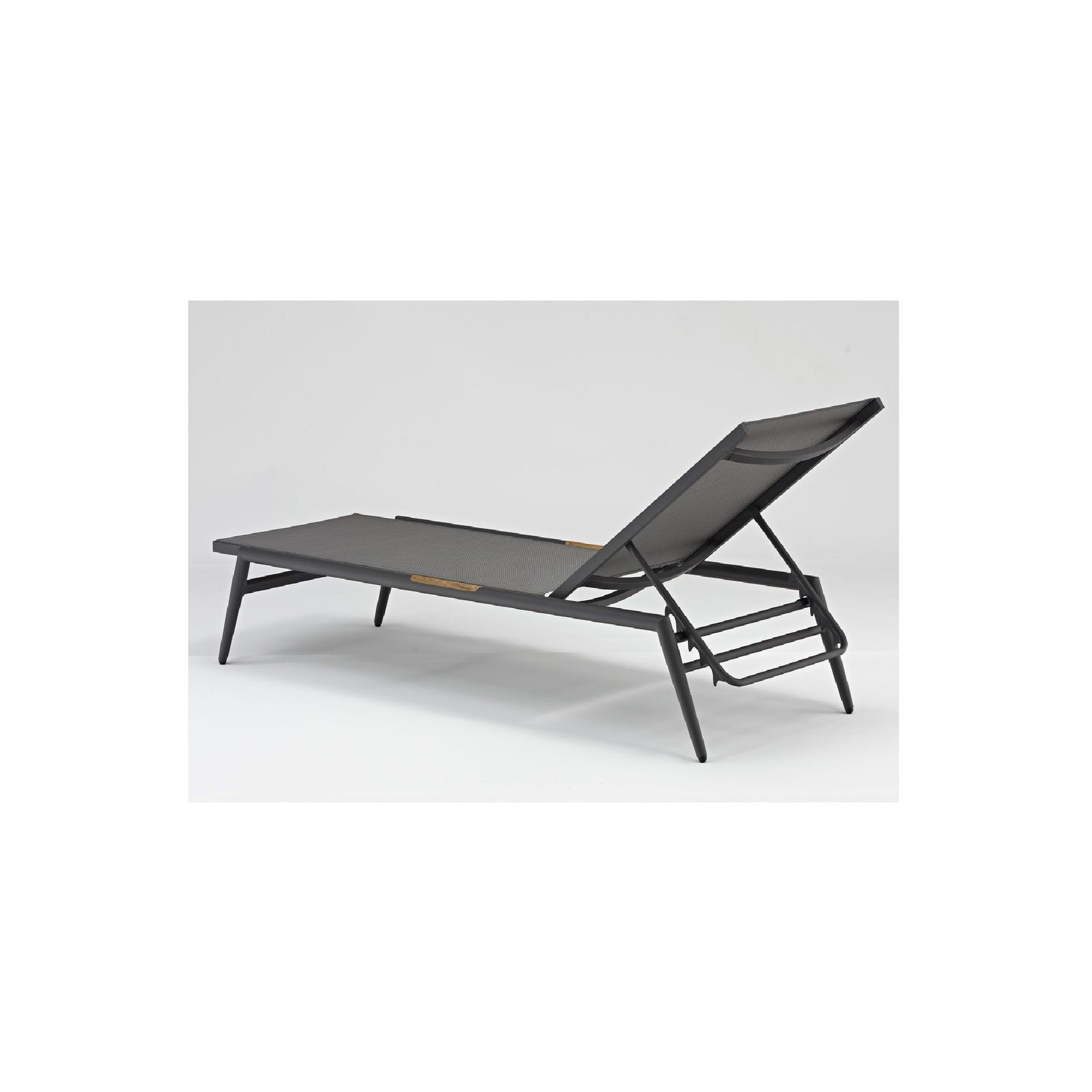 Riva Outdoor Sunlounge - Charcoal gallery detail image